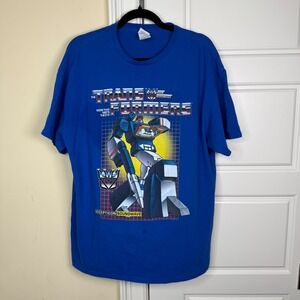 Transformers Soundwave T-Shirt Mens XL Blue Hasbro Decepticon Graphic Tee 2016